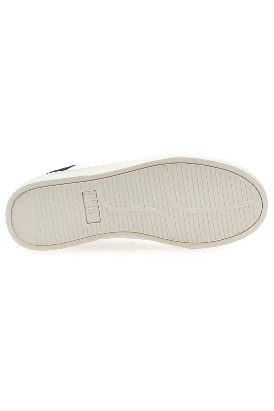 Sneakers Bianche e Navy con Punta Beige U.S.G.POLO JOE LTX