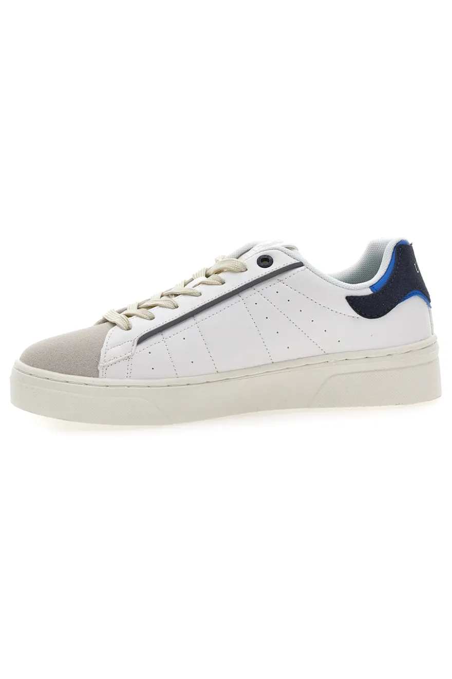 Sneakers Bianche e Navy con Punta Beige U.S.G.POLO JOE LTX