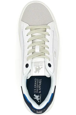 Sneakers Bianche e Navy con Punta Beige U.S.G.POLO JOE LTX