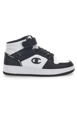 Sneakers Bianche e Nere Alte Champion Rebound 2.0 Mid B GS