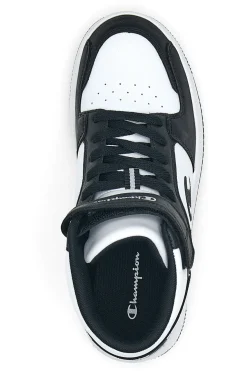 Sneakers Bianche e Nere Alte Champion Rebound 2.0 Mid B GS