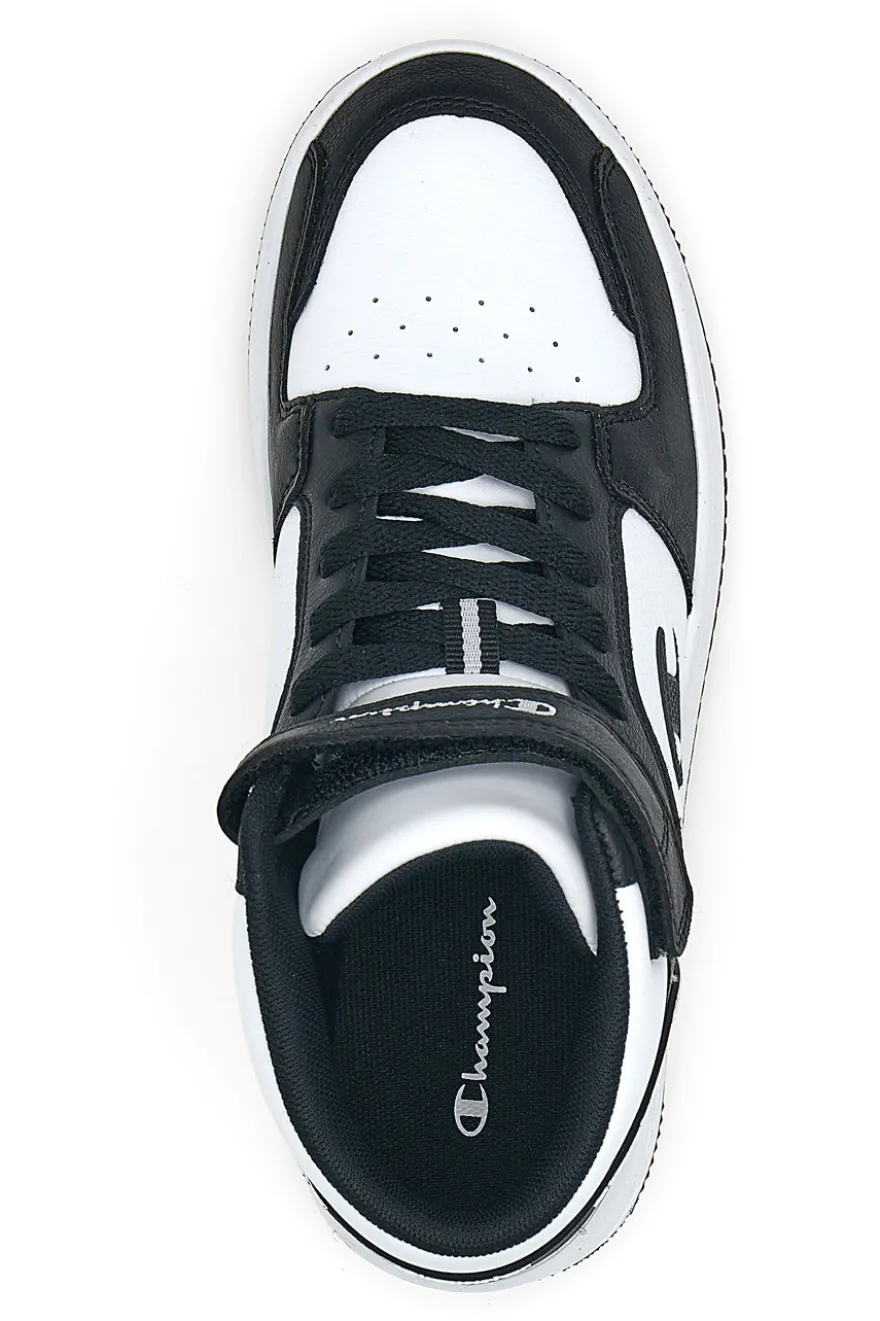 Sneakers Bianche e Nere Alte Champion Rebound 2.0 Mid B GS