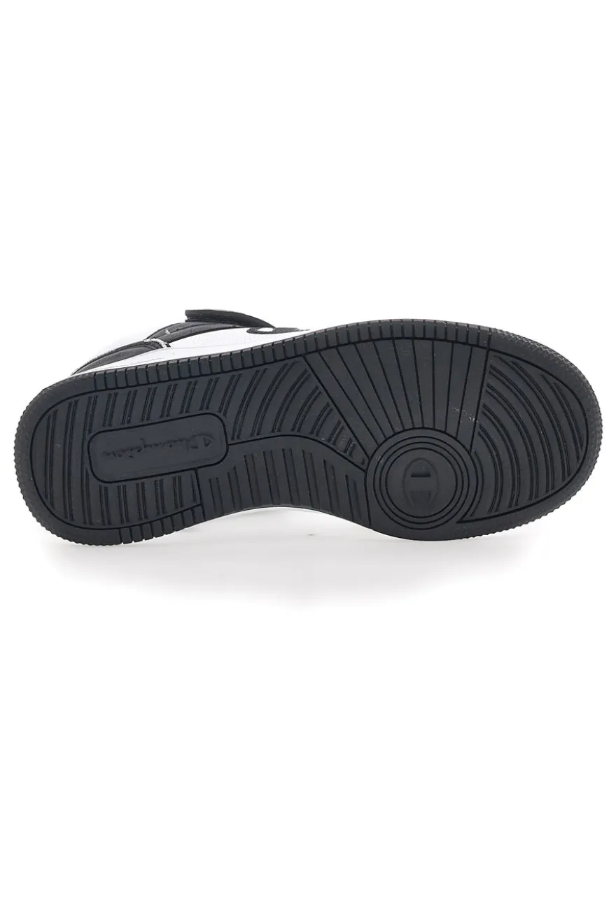 Sneakers Bianche e Nere Alte Champion Rebound 2.0 Mid B GS