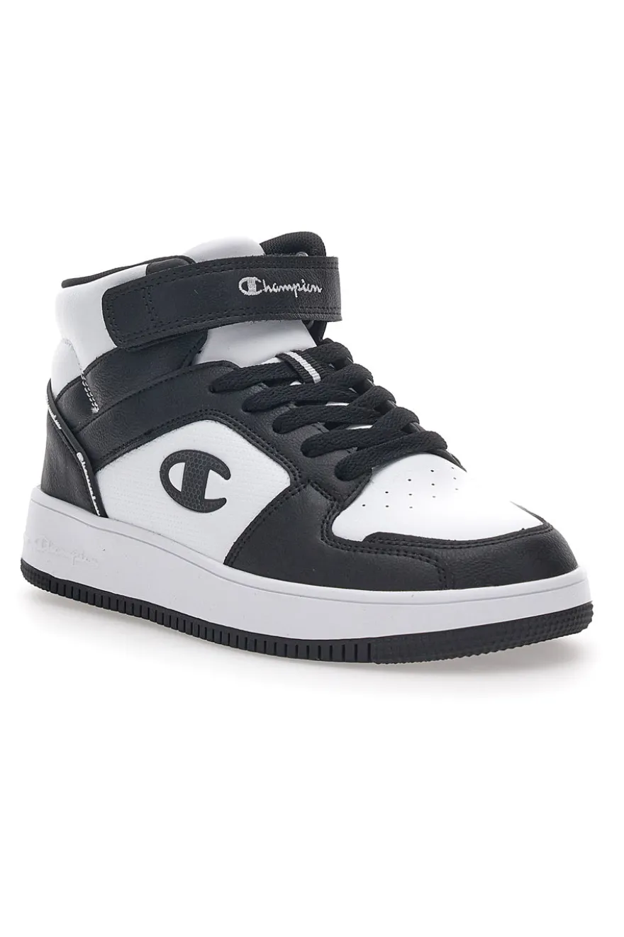 Sneakers Bianche e Nere Alte Champion Rebound 2.0 Mid B GS