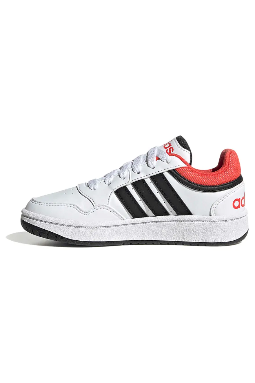 Sneakers bianche e nere basse Adidas Hoops 3 K