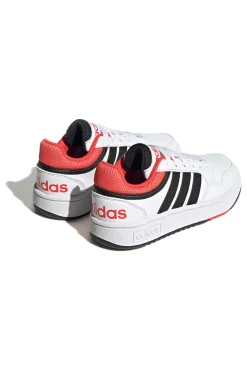 Sneakers bianche e nere basse Adidas Hoops 3.0 K