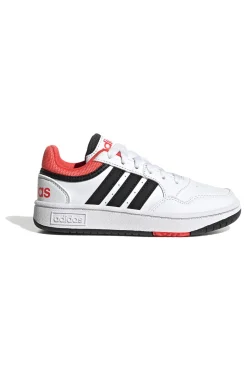 Sneakers bianche e nere basse Adidas Hoops 3.0 K