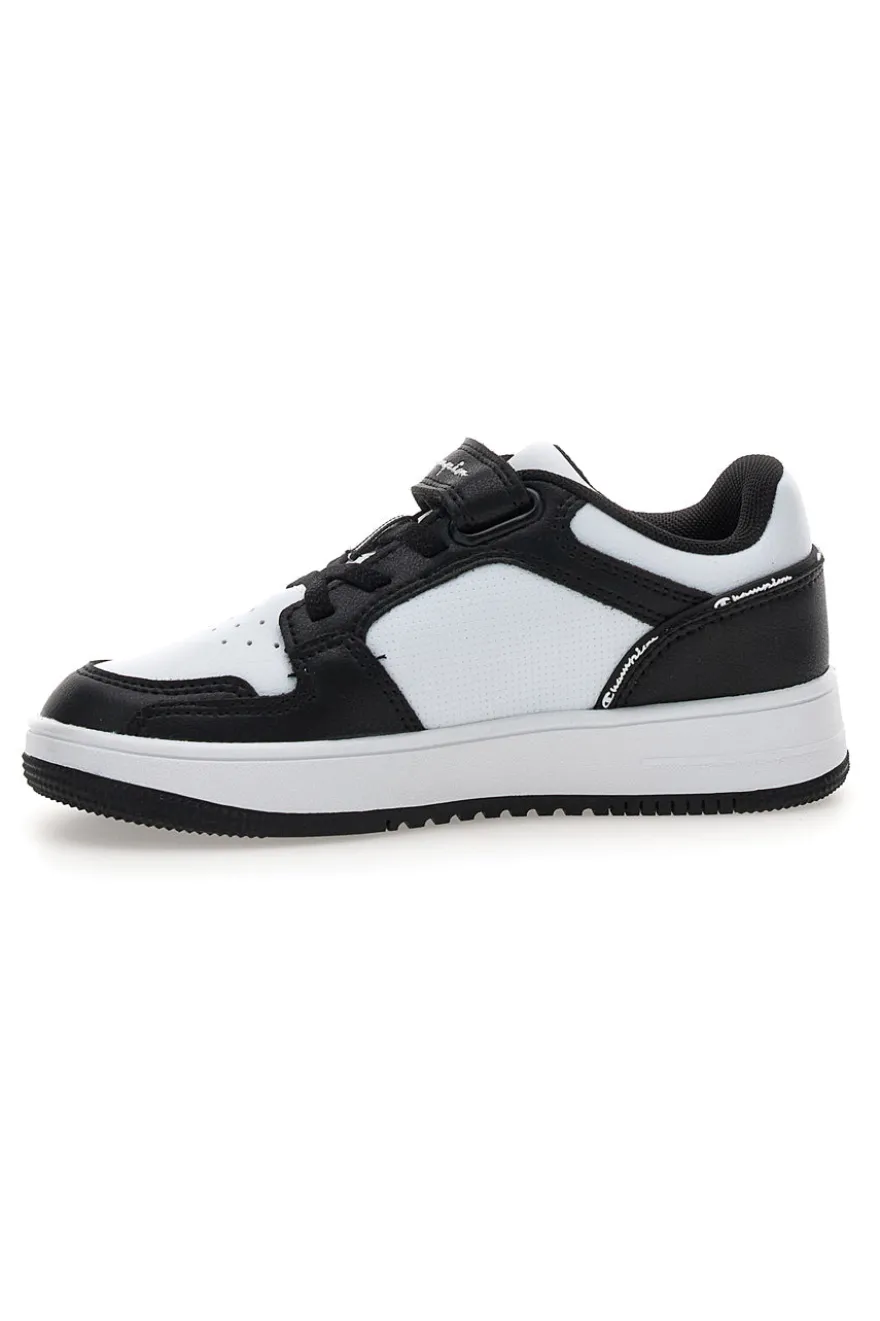 Sneakers bianche e nere con strappo Champion RD18 2.0 Low B PS