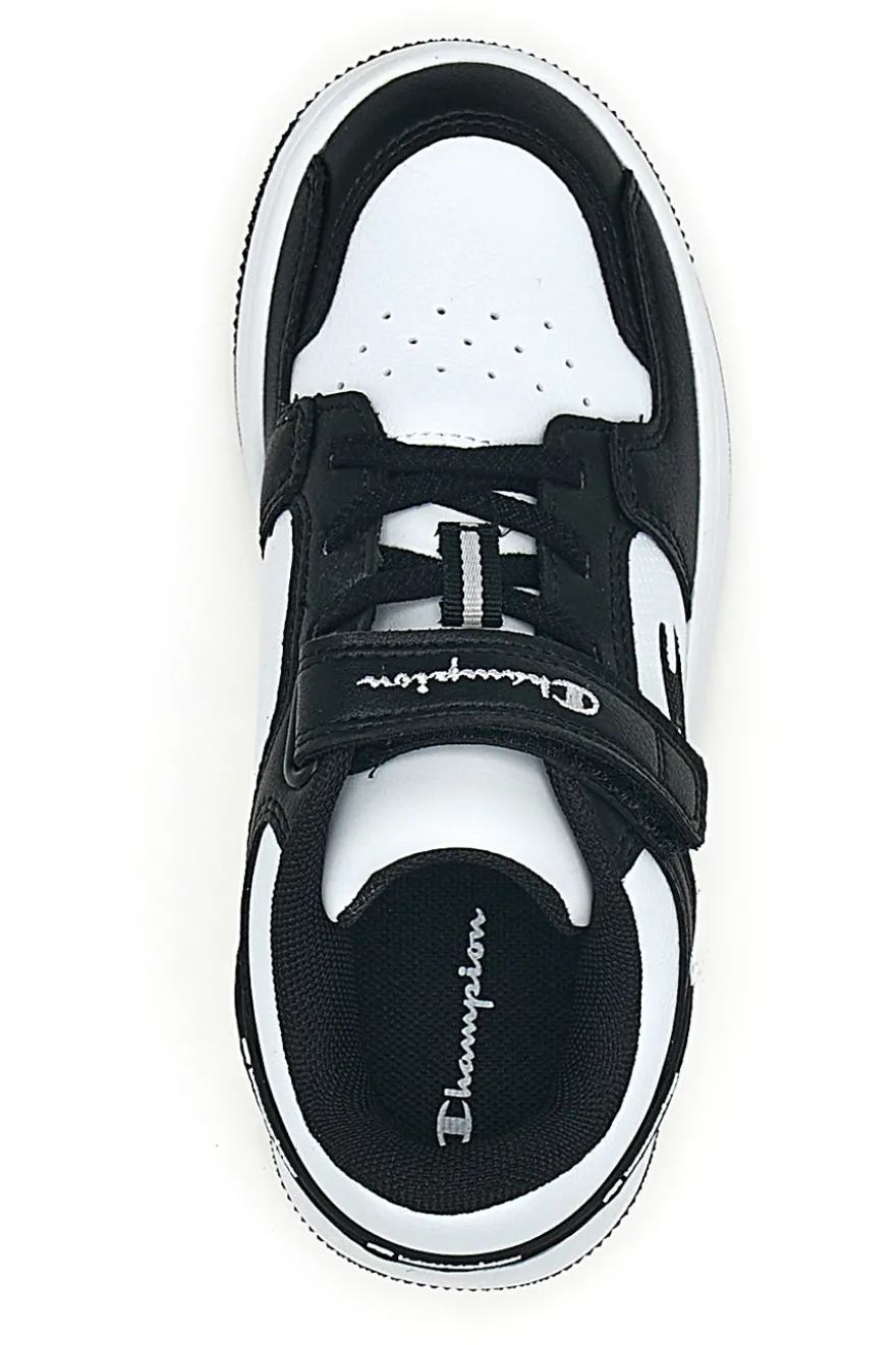 Sneakers bianche e nere con strappo Champion RD18 2.0 Low B PS