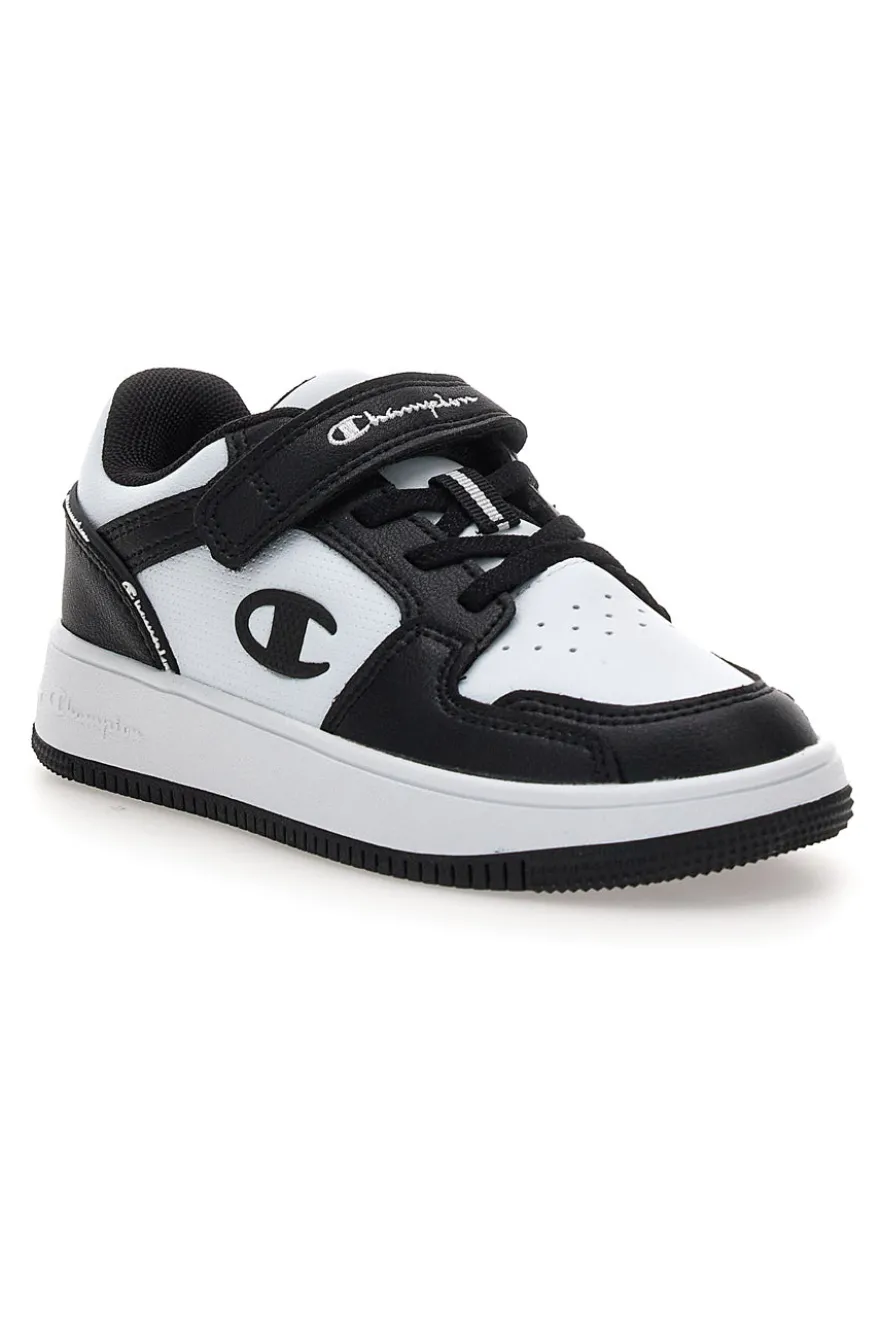 Sneakers bianche e nere con strappo Champion RD18 2.0 Low B PS