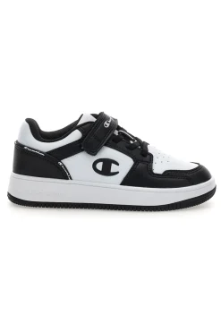 Sneakers bianche e nere con strappo Champion RD18 2.0 Low B PS