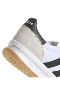 Sneakers bianche e nere con tomaia in pelle ADIDAS RUN 70s 2.0