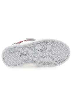Sneakers Bianche e Nere con Velcro JOMA PLATEA LOW JR 2506