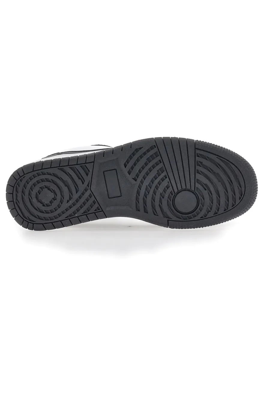 Sneakers Bianche e Nere Con Lacci Leone M075S9LOW