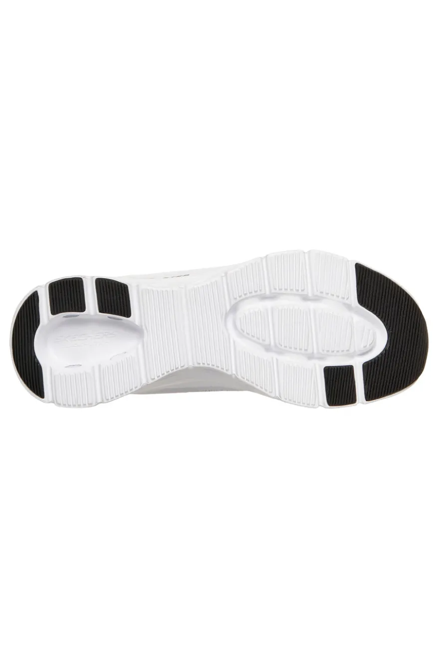 Sneakers bianche e nere con memory foam Skechers Glide-step pro soft mirage