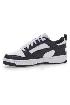 Sneakers Bianche e Nere Con Stringa Laterale Puma Rebound V6 LO JR