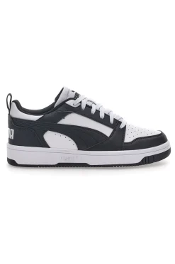 Sneakers Bianche e Nere Con Stringa Laterale Puma Rebound V6 LO JR