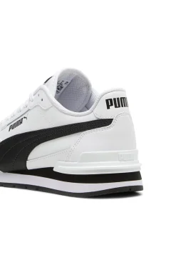 Sneakers Bianche e Nere con Tomaia in Pelle Puma ST Runner v4 L Jr
