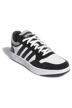 Sneakers bianche e nere con dettagli a contrasto Adidas Hoops 3.0