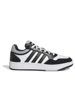 Sneakers bianche e nere con dettagli a contrasto Adidas Hoops 3.0