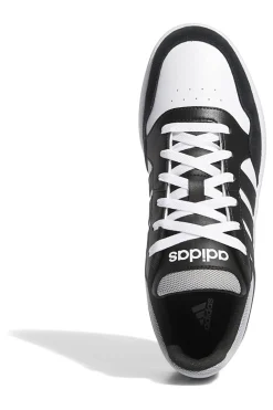 Sneakers bianche e nere con dettagli a contrasto Adidas Hoops 3.0