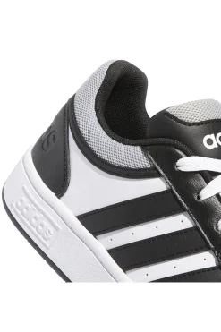Sneakers bianche e nere con dettagli a contrasto Adidas Hoops 3.0