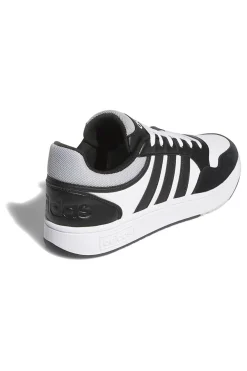 Sneakers bianche e nere con dettagli a contrasto Adidas Hoops 3.0