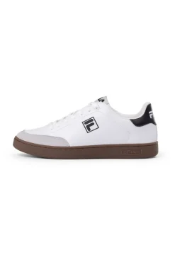 Sneakers bianche e nere con suola a contrasto FILA COURTBAY