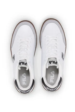 Sneakers bianche e nere con suola a contrasto FILA COURTBAY