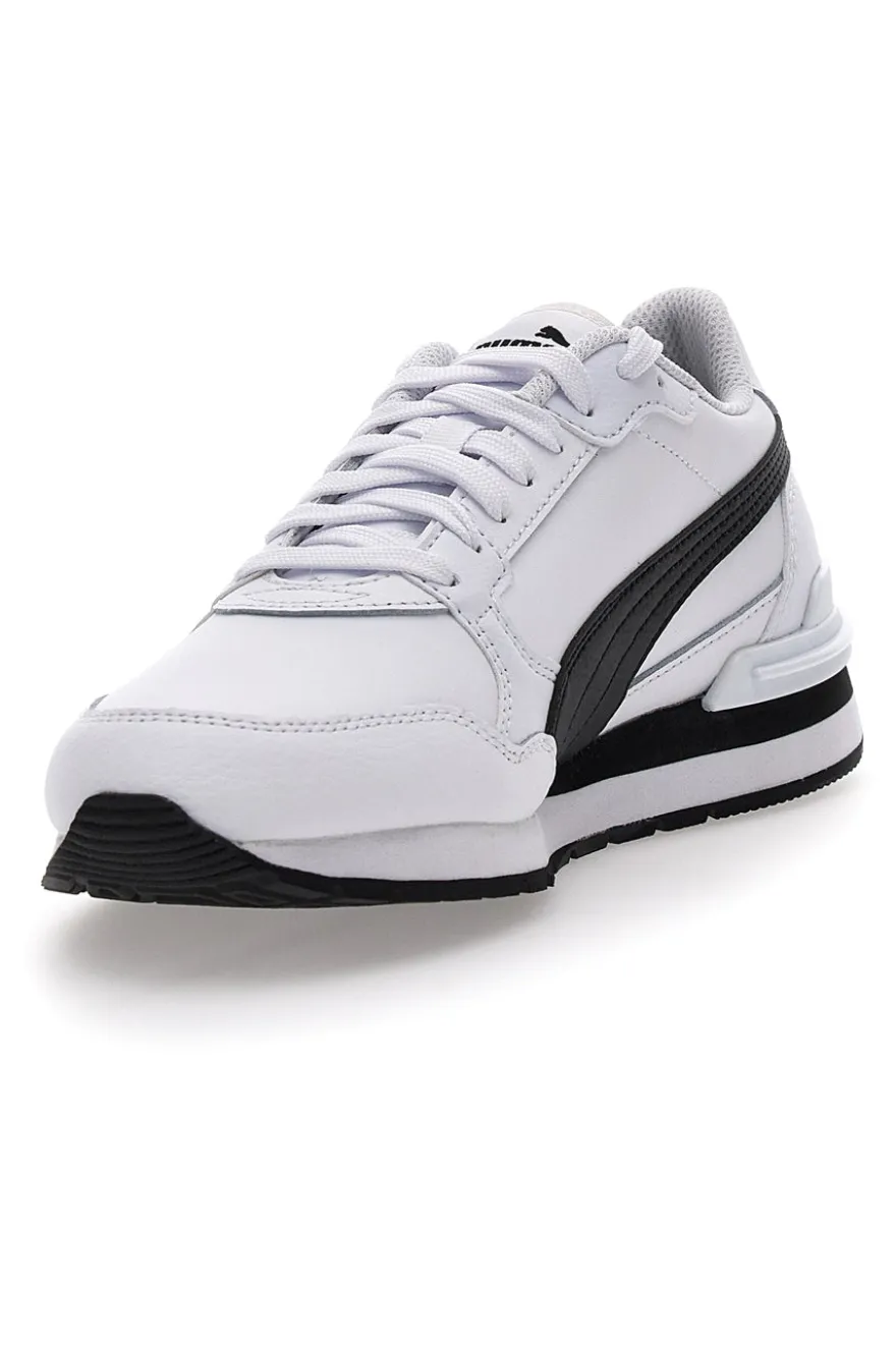 Sneakers bianche e nere in nylon ST Runner v4 jr