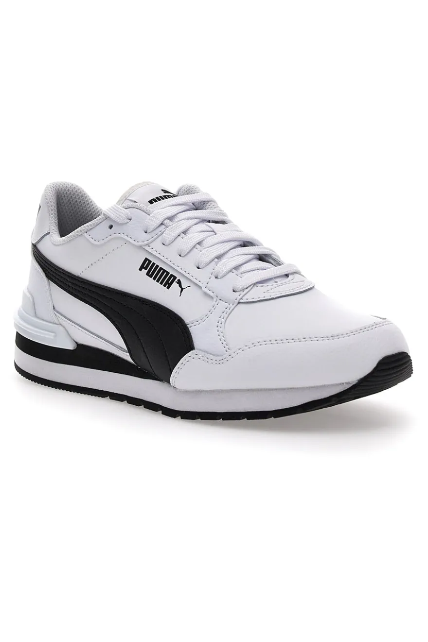 Sneakers bianche e nere in nylon ST Runner v4 jr