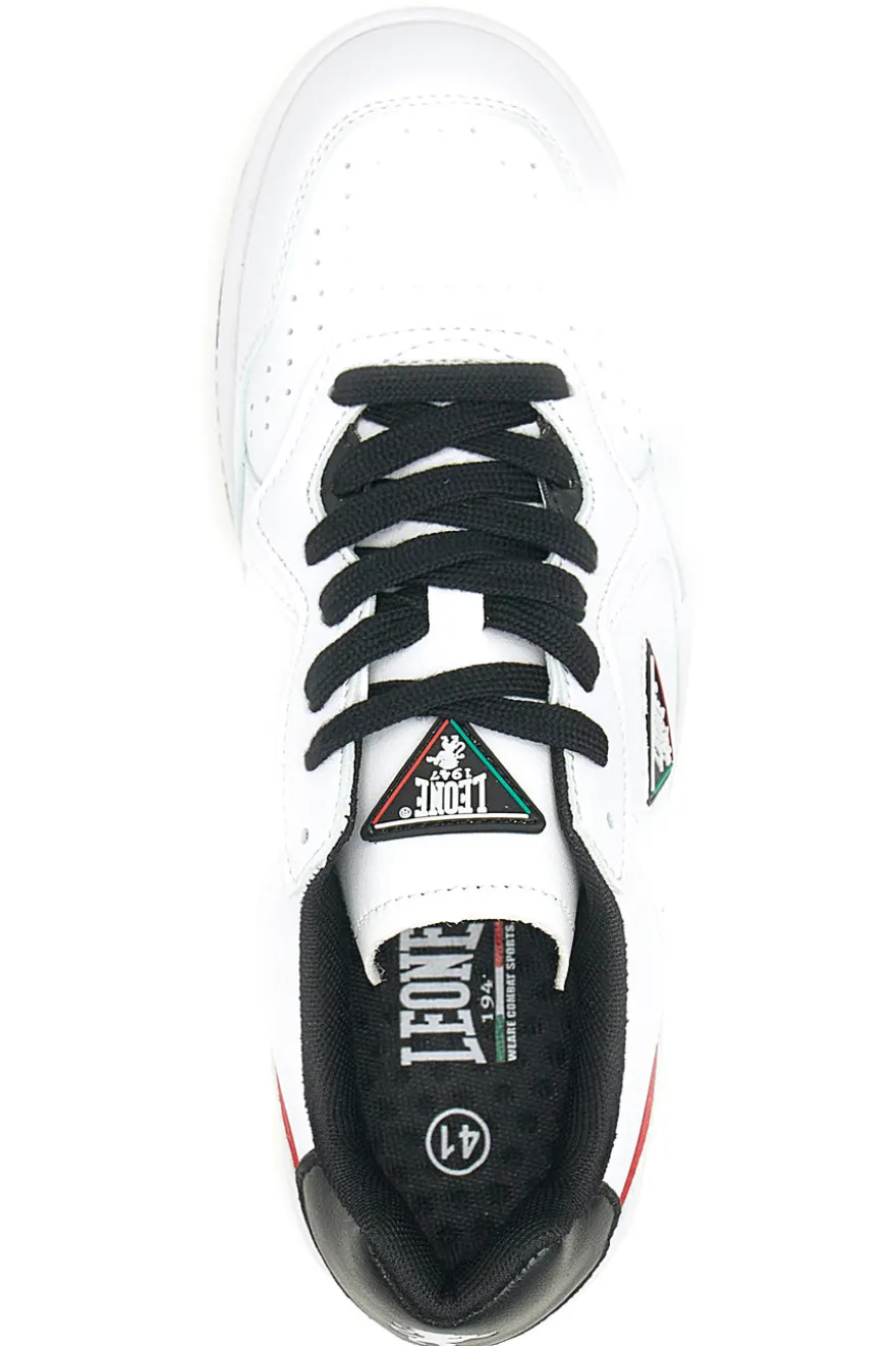 Sneakers Bianche e Nere Leone 57