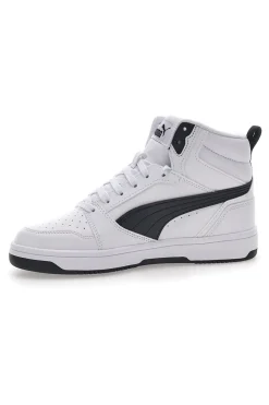 Sneakers Bianche e Nere Mid-Cut Puma Rebound V6 Mid Jr