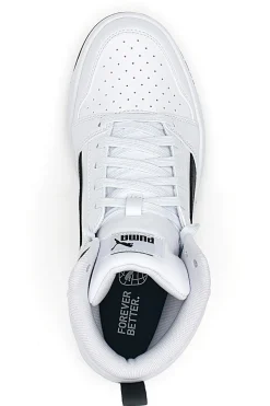 Sneakers Bianche e Nere Mid-Cut Puma Rebound V6 Mid Jr