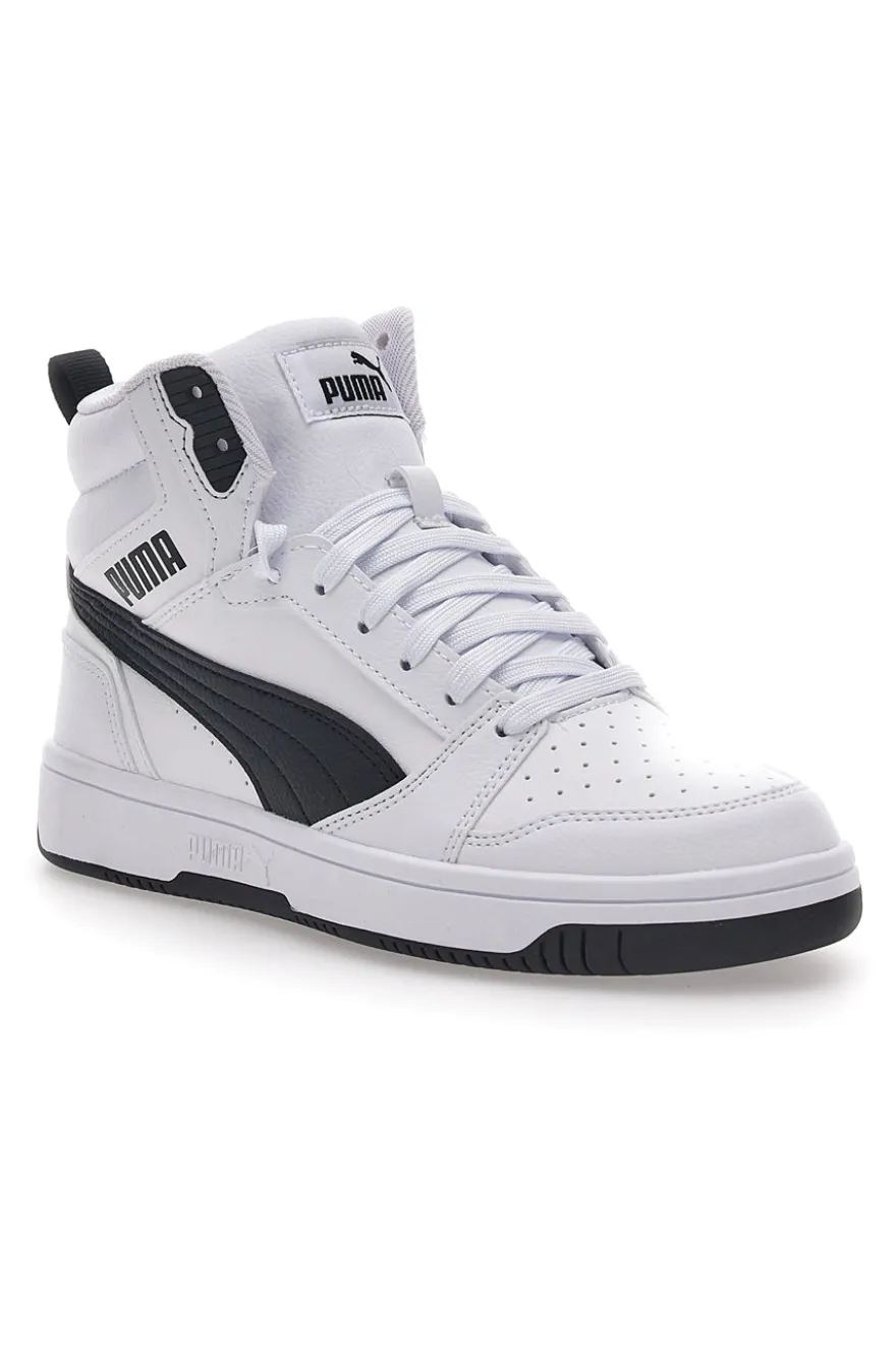 Sneakers Bianche e Nere Mid-Cut Puma Rebound V6 Mid Jr