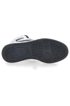 Sneakers Bianche e Nere Mid-Cut Puma Rebound V6 Mid Jr