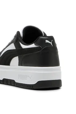 Sneakers bianche e nere platform Puma Rebound Femme Low