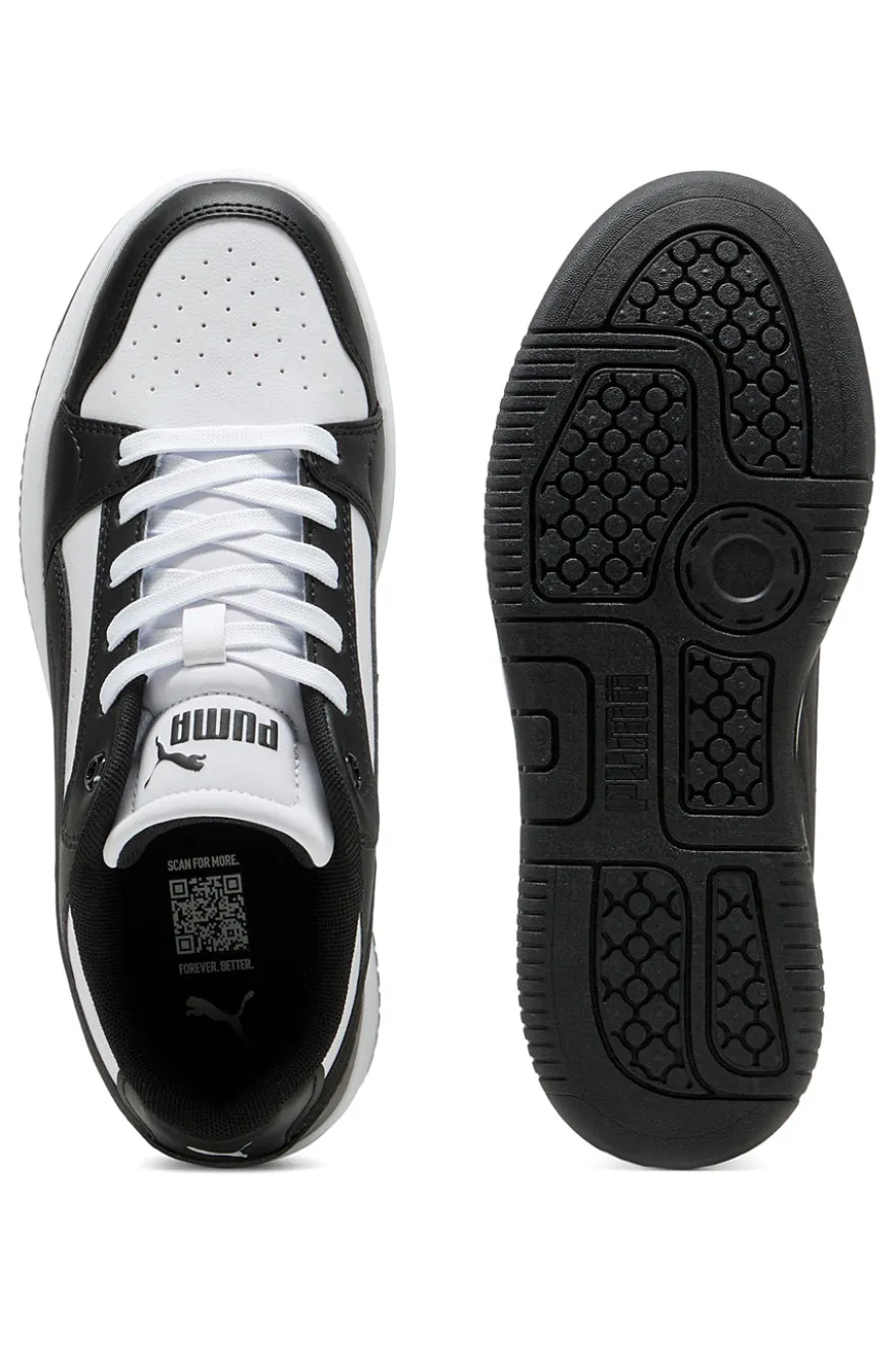 Sneakers bianche e nere platform Puma Rebound Femme Low