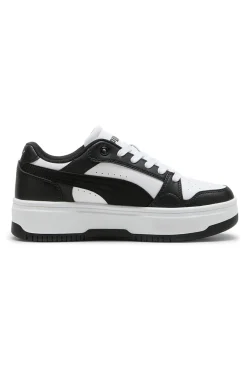 Sneakers bianche e nere platform Puma Rebound Femme Low