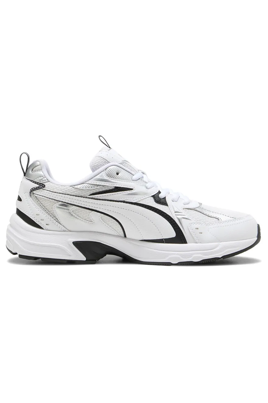 Sneakers bianche e nere stile running Puma Milenio tech