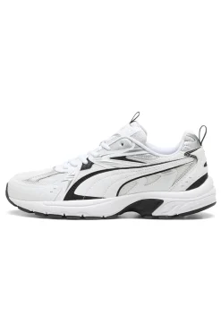 Sneakers bianche e nere stile running Puma Milenio tech