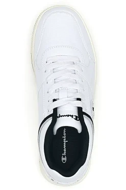 Sneakers Bianche e Nero con Suola in Gomma CHAMPION RD18 LOW