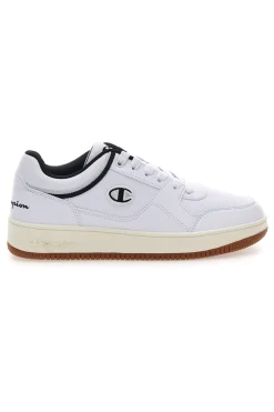 Sneakers Bianche e Nero con Suola in Gomma CHAMPION RD18 LOW