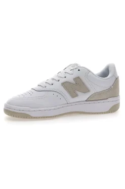 Sneakers bianche e oro con tomaia traforata NEW BALANCE BB80RTG