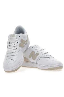 Sneakers bianche e oro con tomaia traforata NEW BALANCE BB80RTG