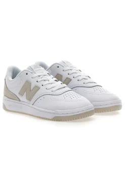 Sneakers bianche e oro con tomaia traforata NEW BALANCE BB80RTG