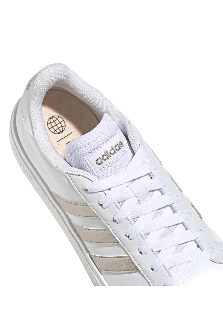 Sneakers Bianche e Oro Grand Court 2 Lifestyle Court