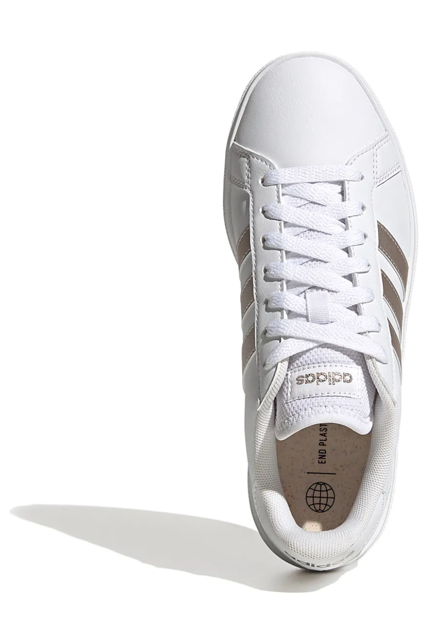 Sneakers Bianche e Oro Grand Court 2 Lifestyle Court