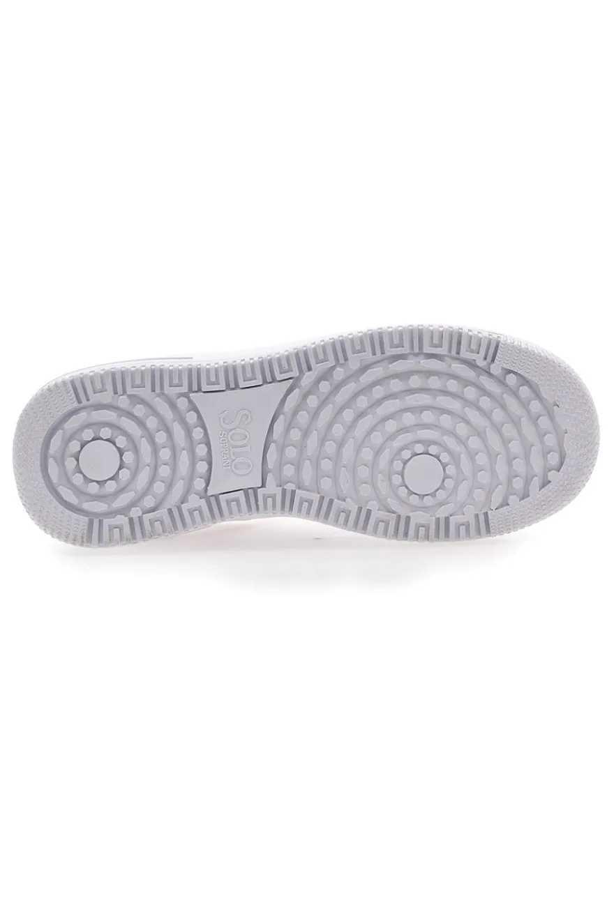 Sneakers Bianche e Oro Soprani City Pu Mirror Glitter