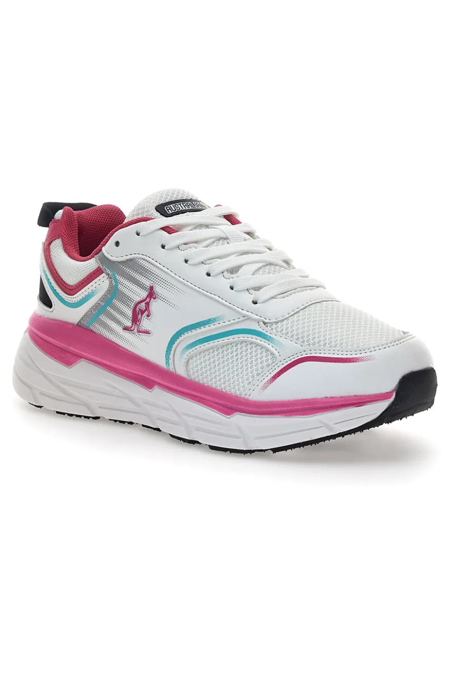 Sneakers Bianche e Rosa Con Extra - Insole Australian AU24W105
